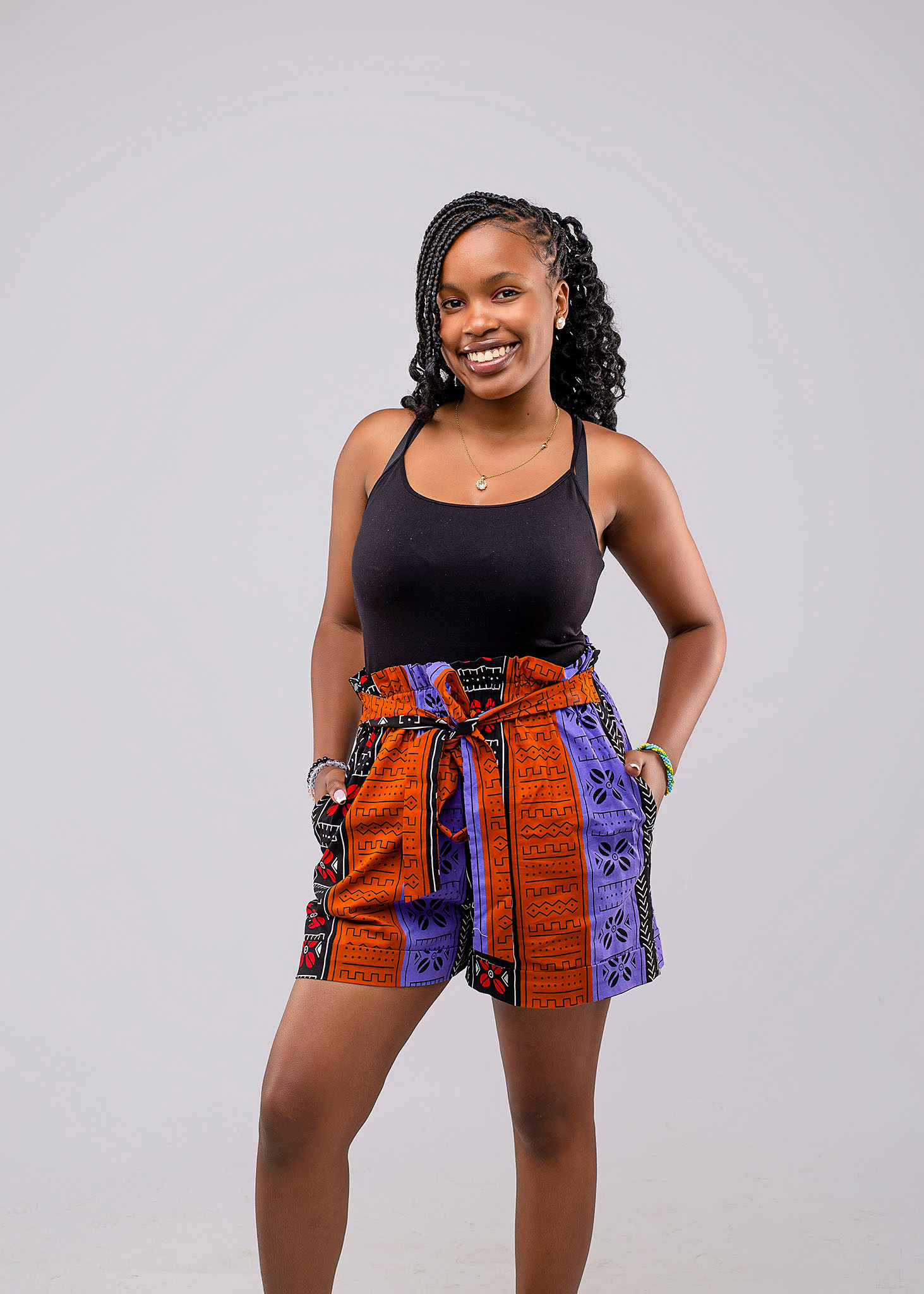 Huru Ankara Shorts Ksh 1,500.00